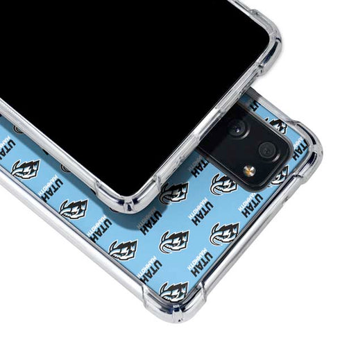 NHL Utah Mammoth Logo Pattern Galaxy S20 FE Clear Case